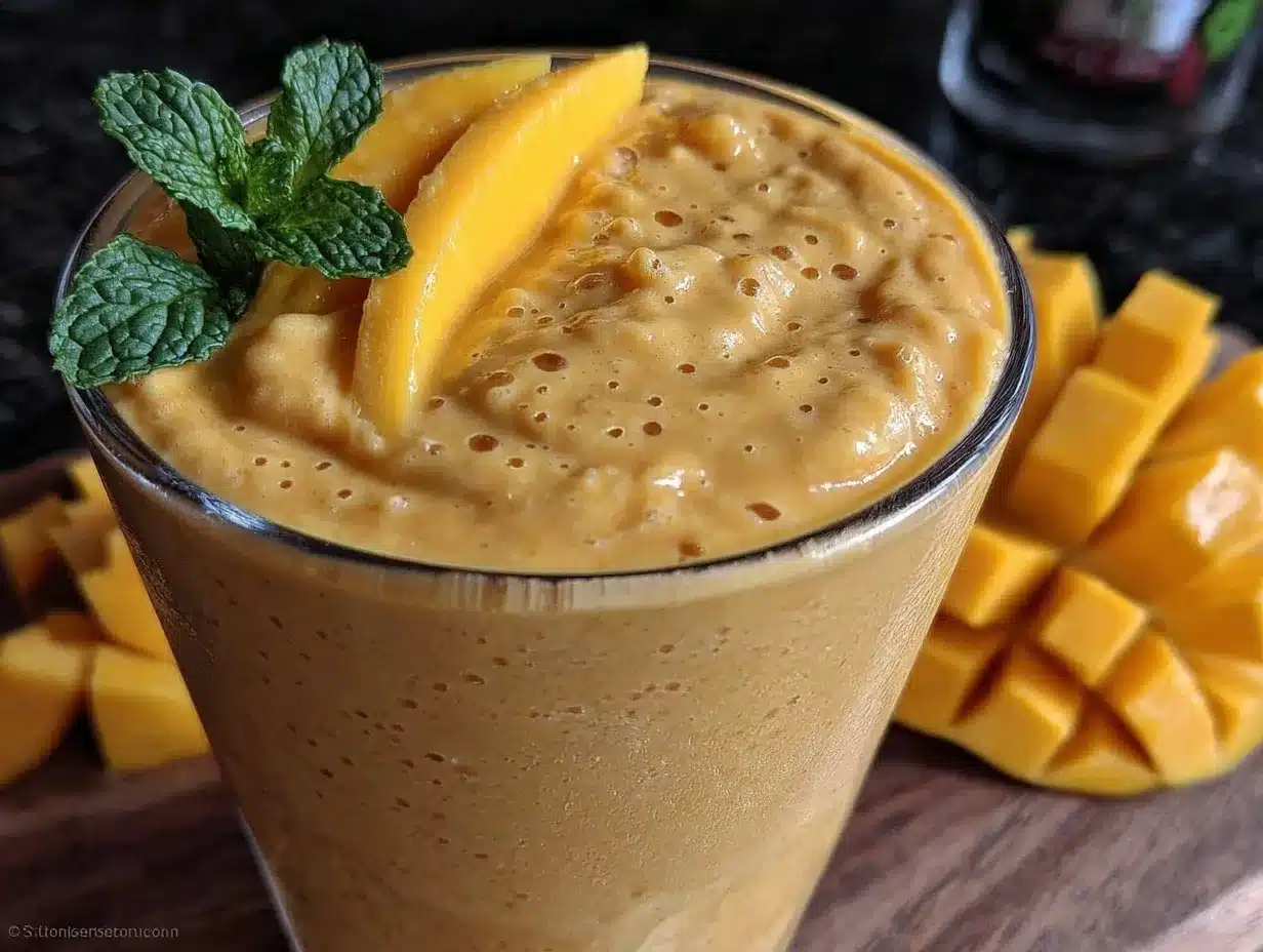 probiotic mango lassi recipe preparation steps