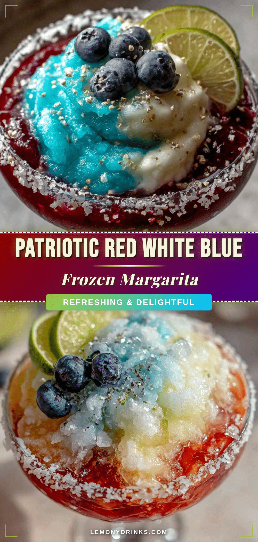 red white and blue frozen margarita recipe