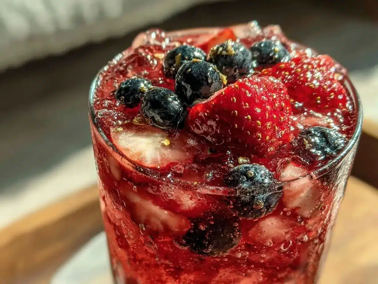 red white and blue sangria preparation steps