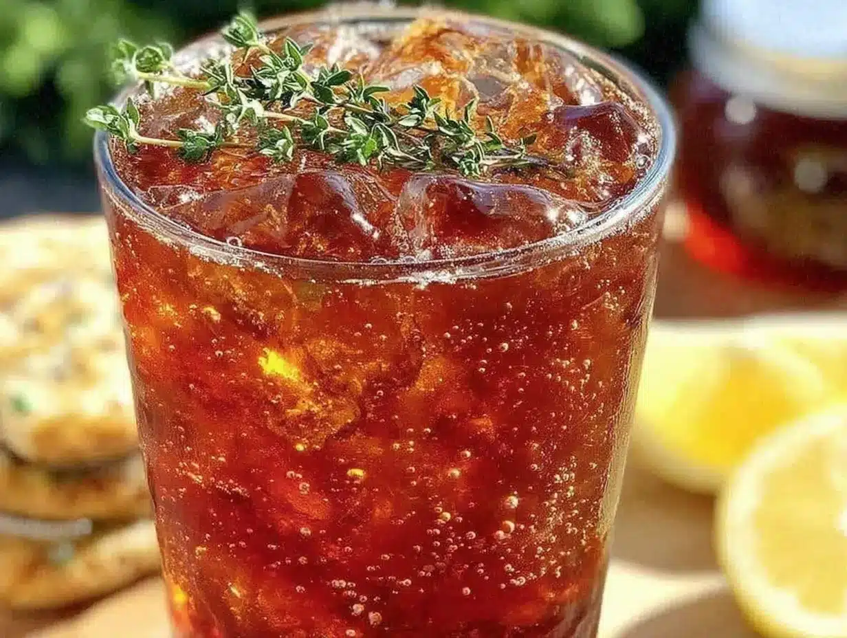 smoked bourbon honey lemonade cocktail preparation steps