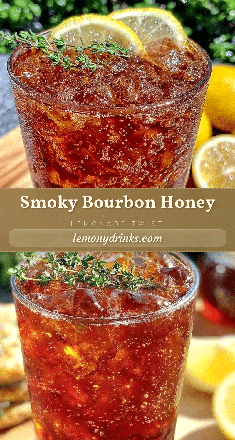 smoked bourbon honey lemonade cocktail recipe