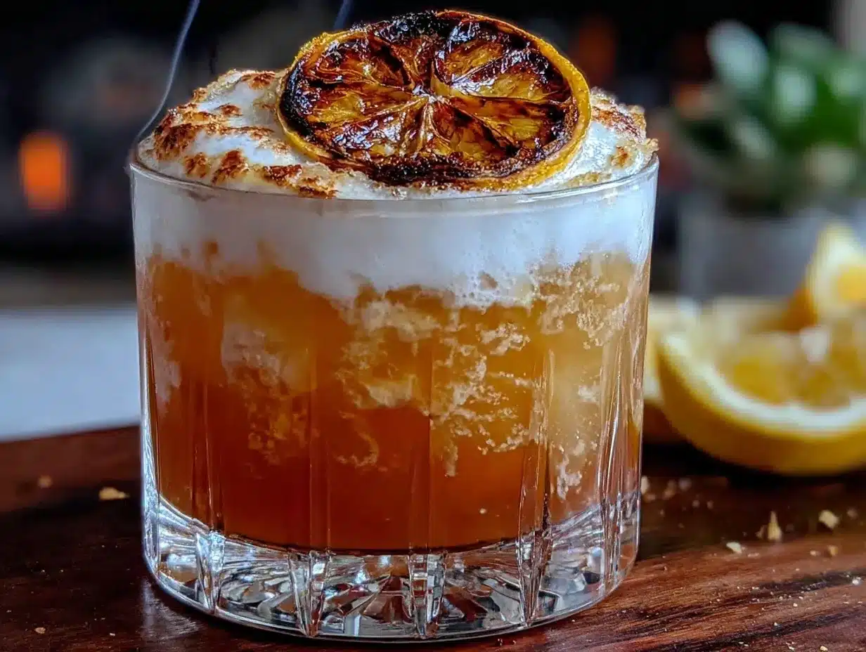 smoked whiskey sour preparation steps
