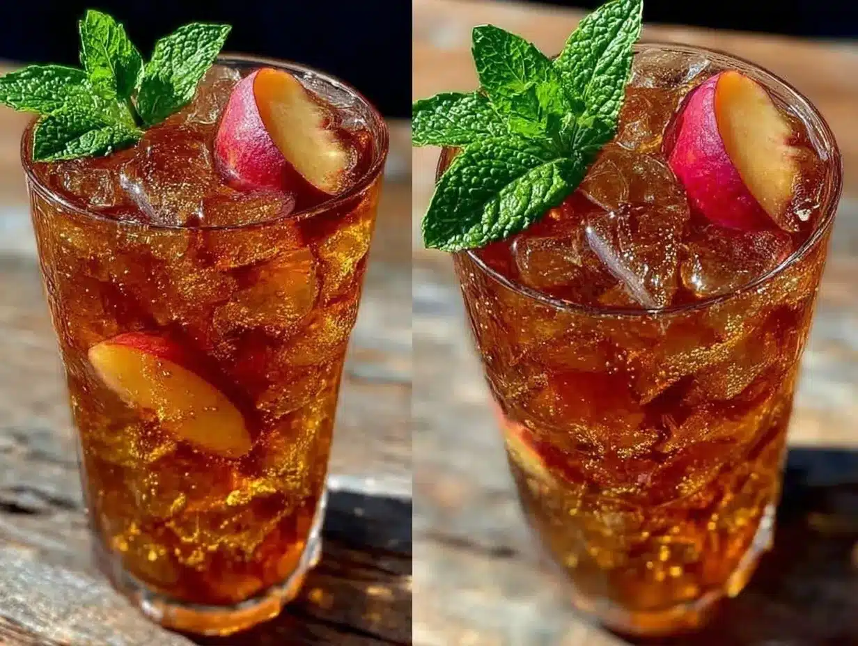 southern sweet peach iced tea preparation steps