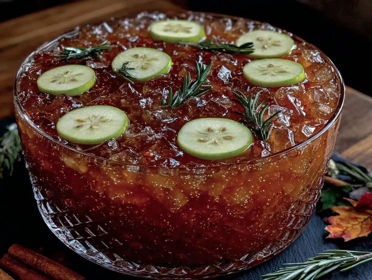 sparkling apple cider punch preparation steps