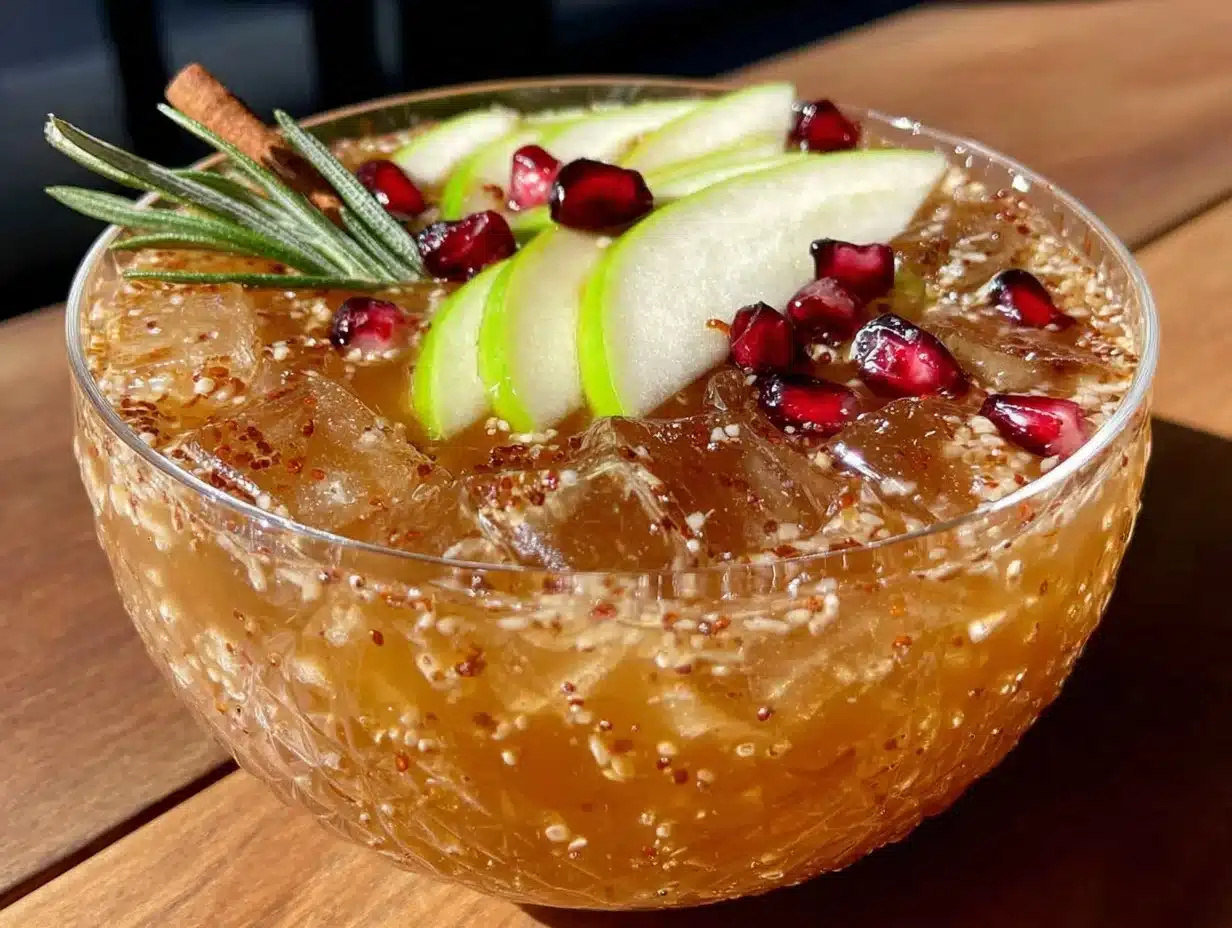 sparkling apple cider punch - featured image