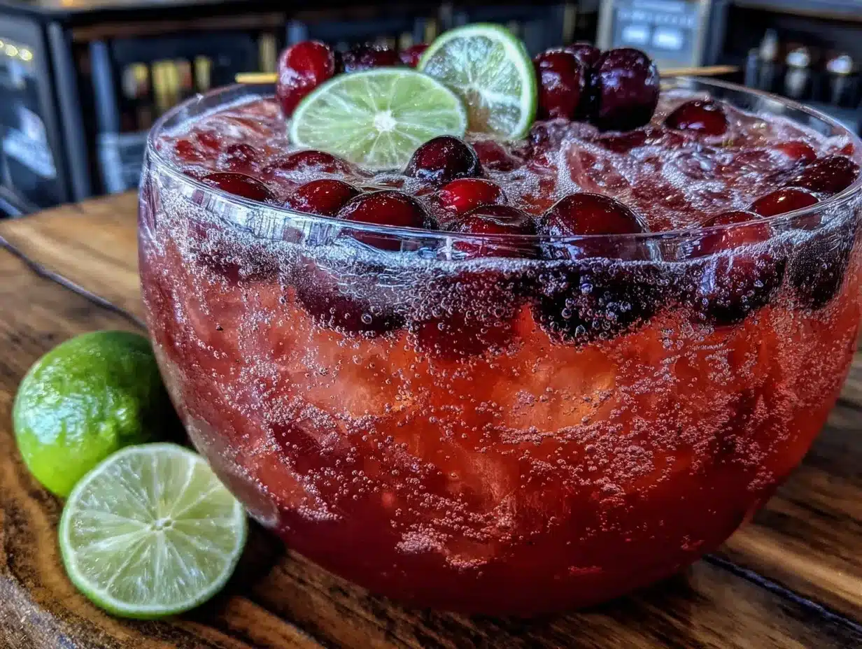 sparkling cherry bomb punch preparation steps