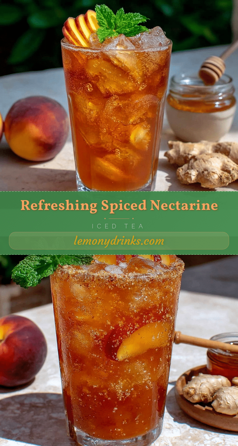 spiced nectarine iced tea recipe