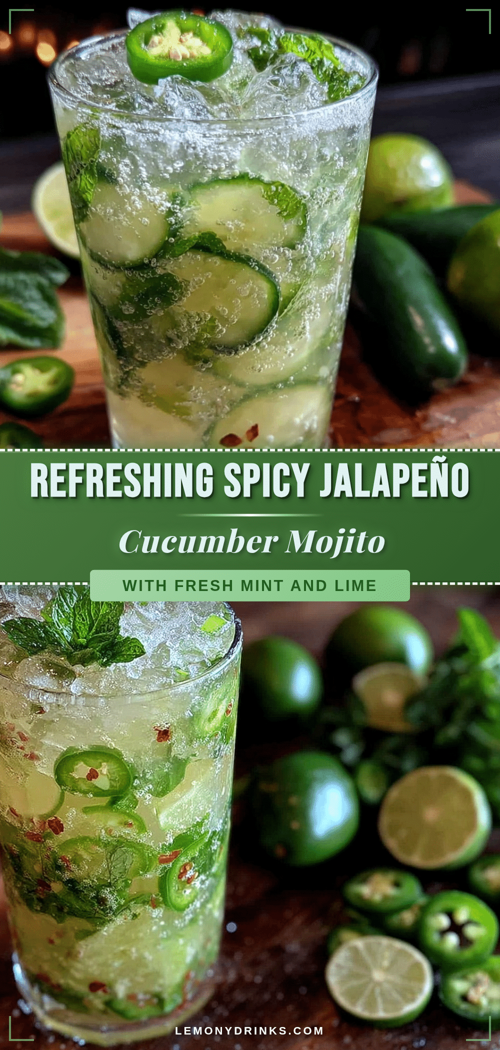 spicy jalapeño cucumber mojito recipe