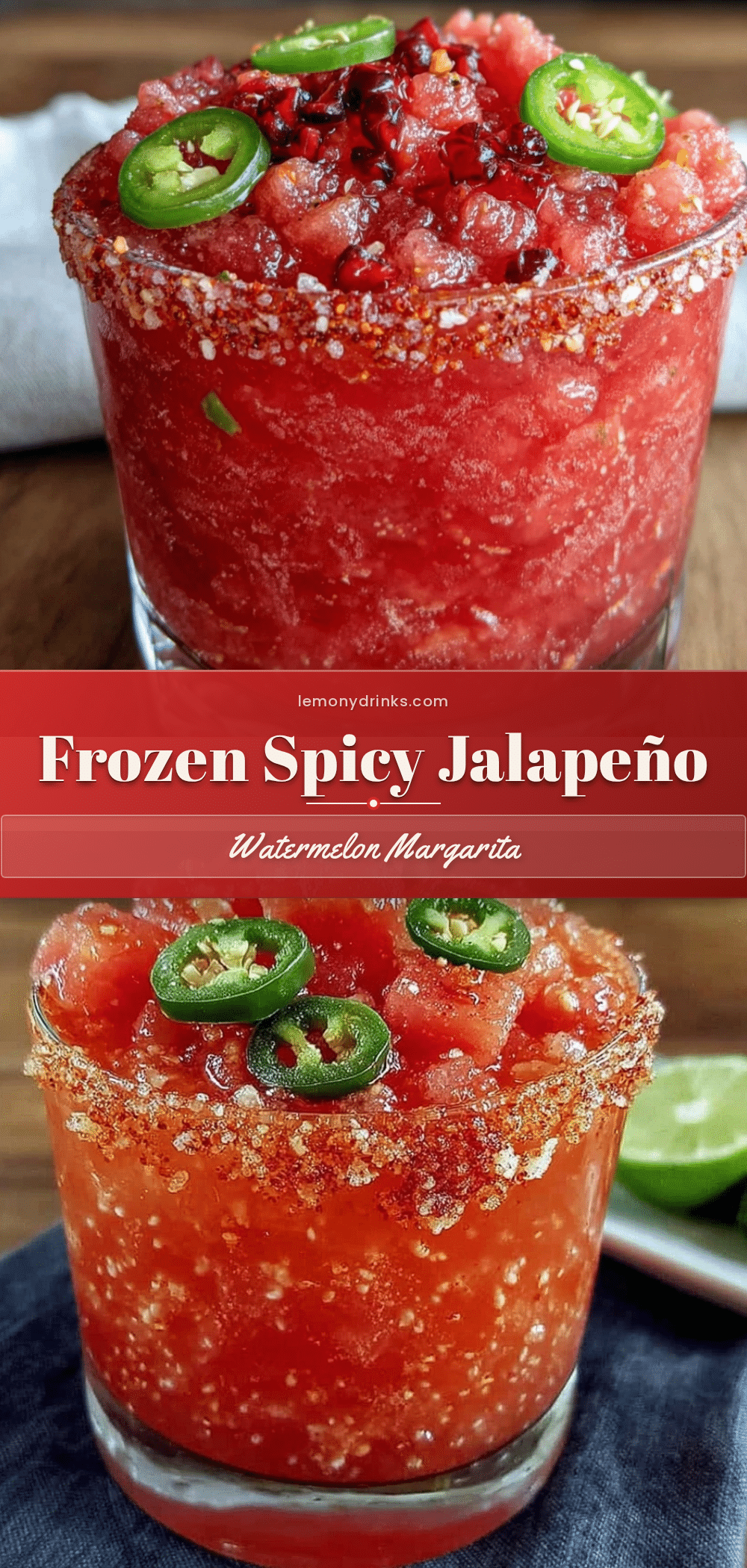 spicy jalapeño watermelon margarita recipe