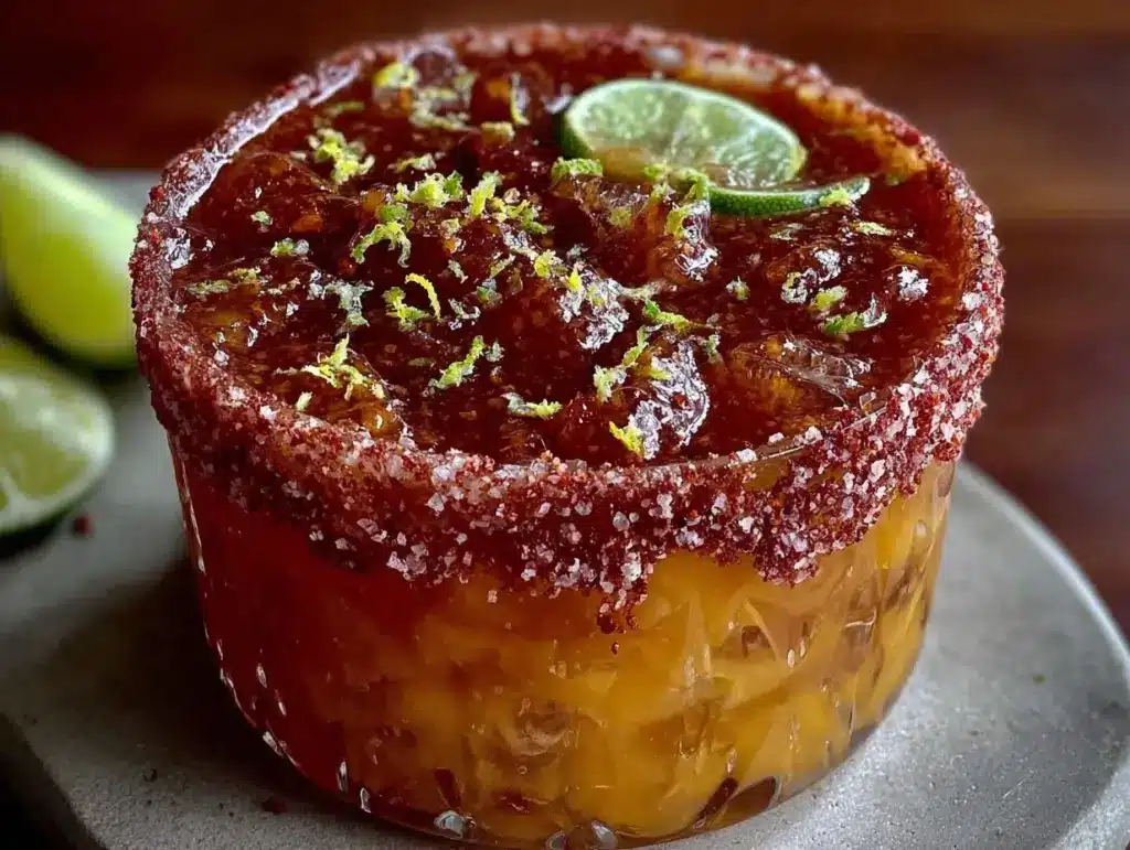 spicy mango chili margarita - featured image
