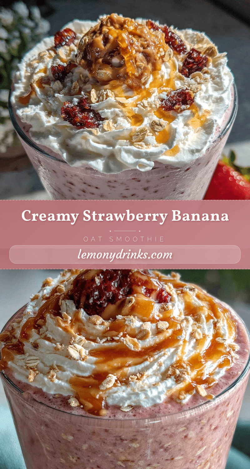 strawberry banana oat smoothie recipe