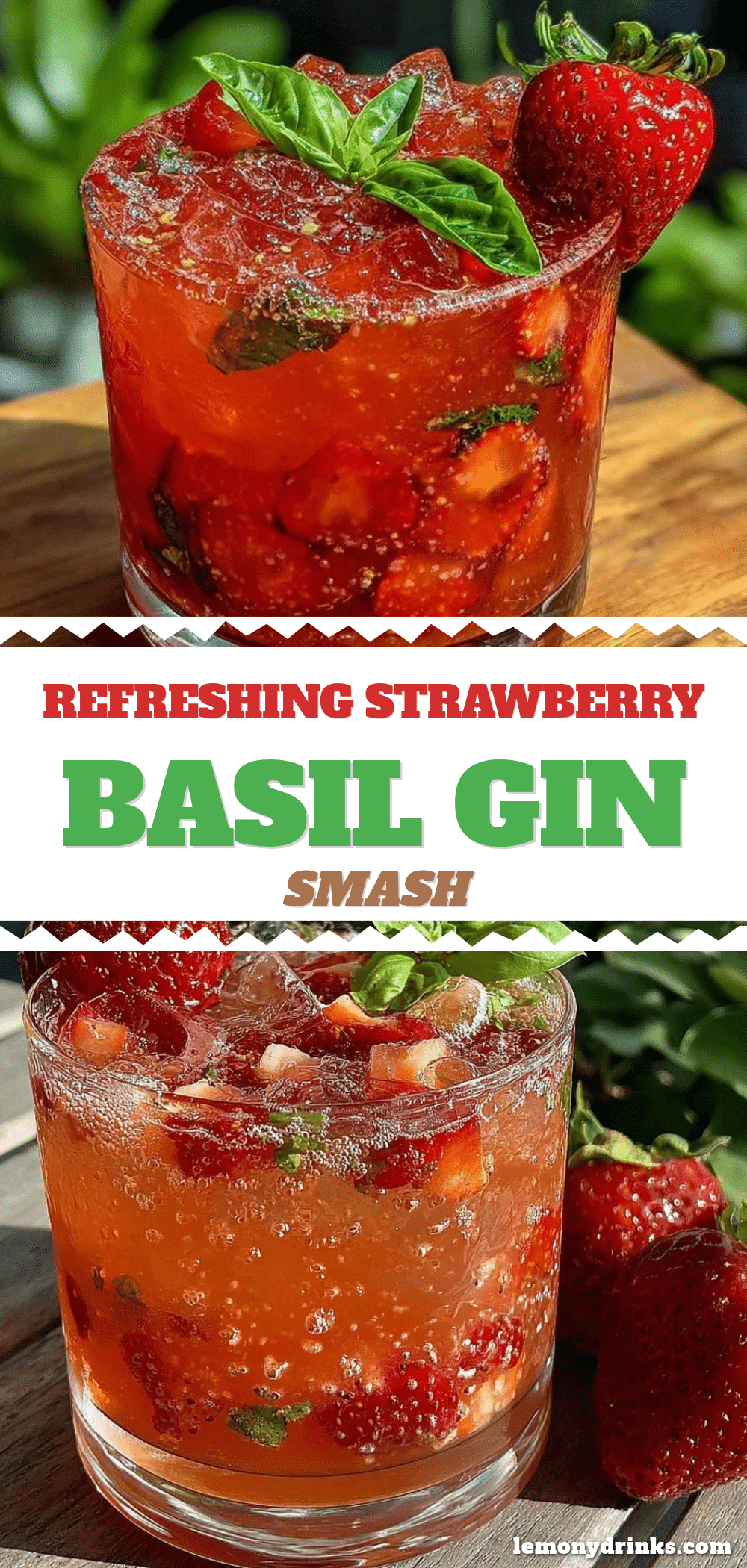 strawberry basil gin smash recipe