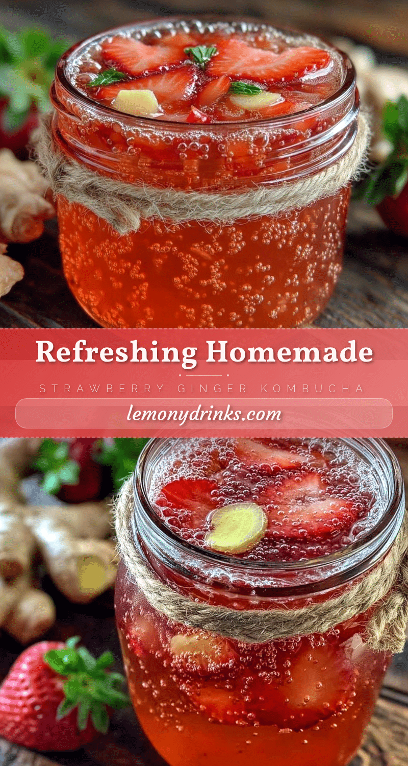 strawberry ginger kombucha recipe