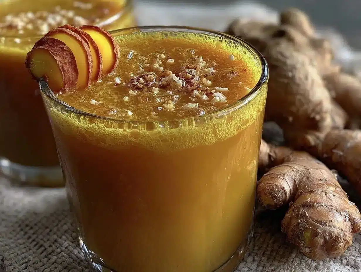 turmeric ginger immunity shot preparation steps
