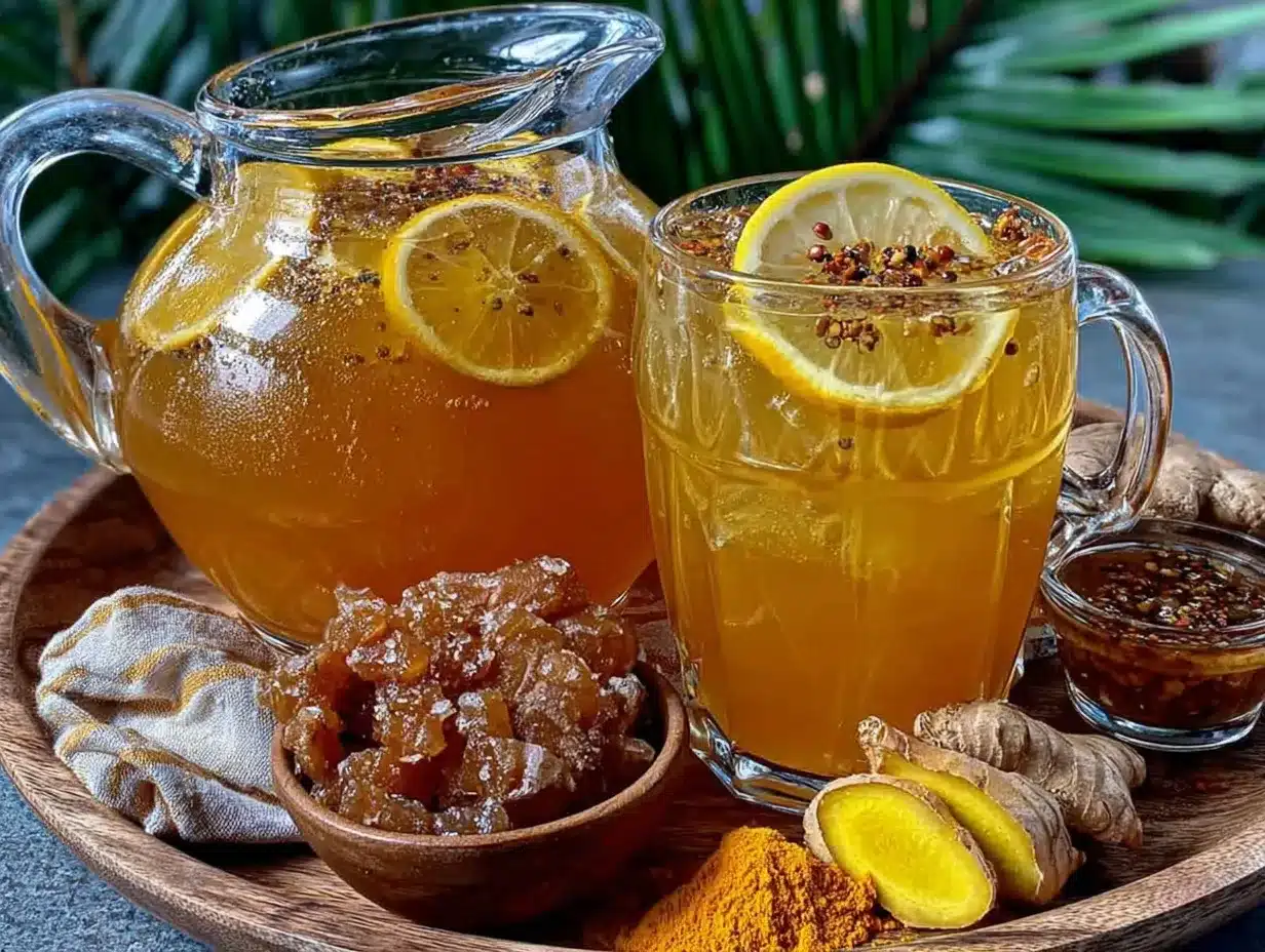 turmeric ginger lemonade preparation steps