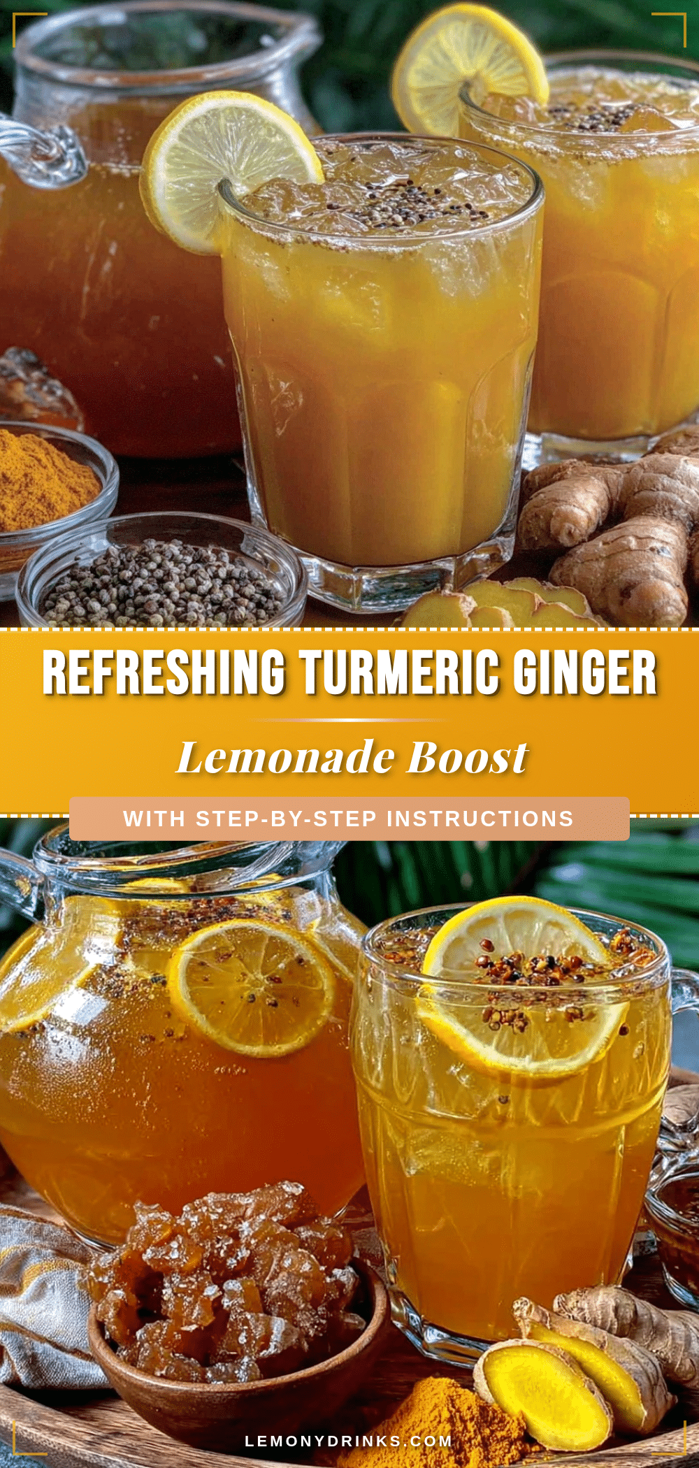 turmeric ginger lemonade recipe