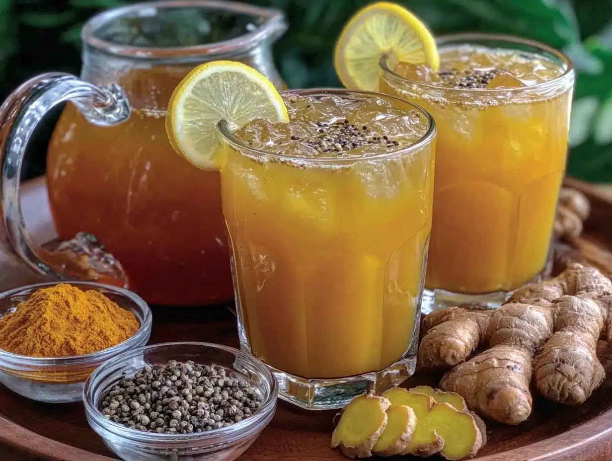 turmeric ginger lemonade - featured image