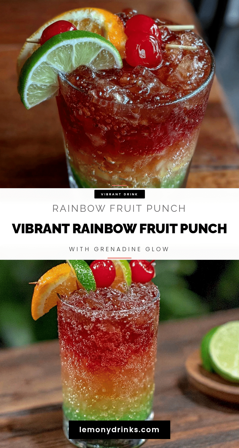 vibrant rainbow layered fruit punch recipe