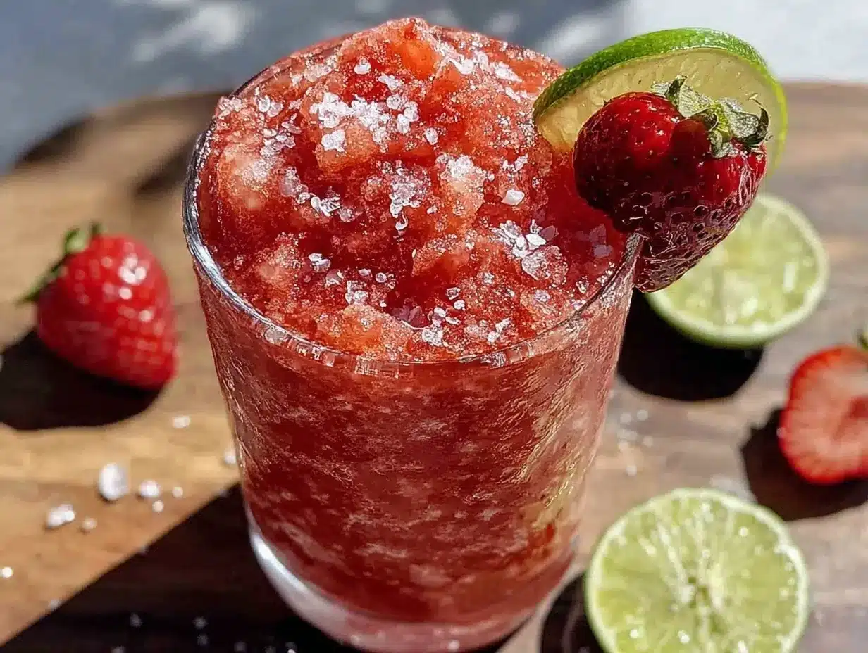 virgin strawberry daiquiri slushie preparation steps