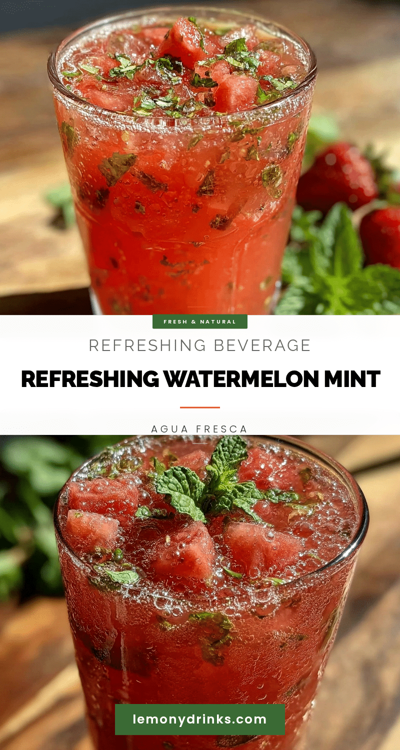 watermelon mint agua fresca recipe
