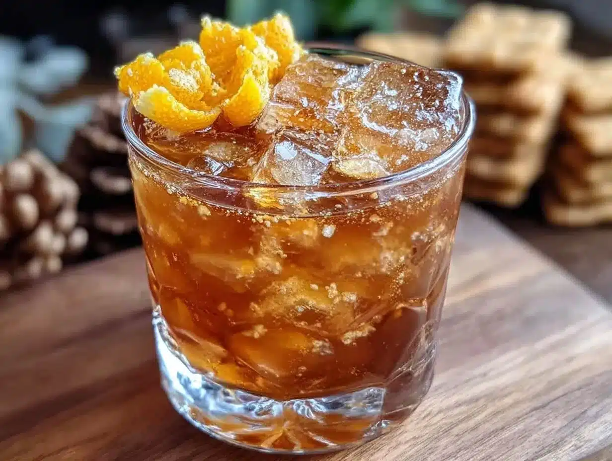 whiskey maple old fashioned preparation steps