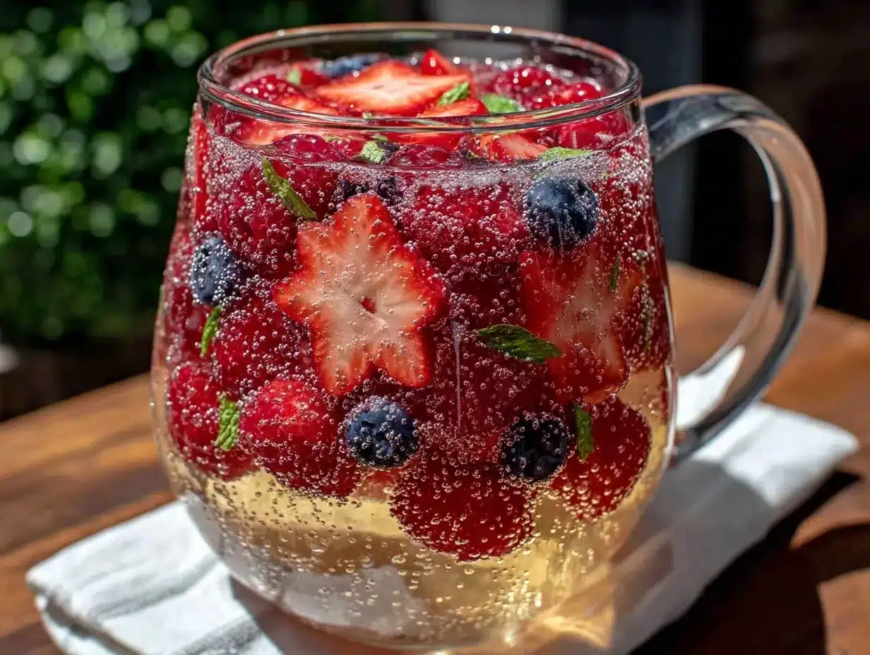 white wine berry sangria preparation steps