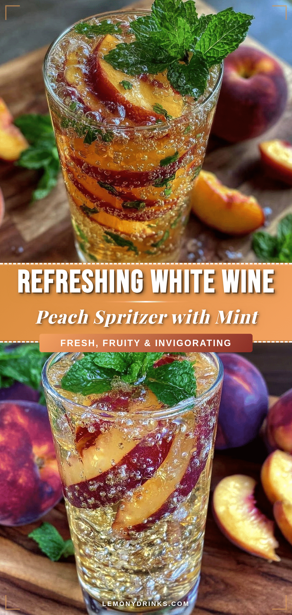 white wine peach spritzer recipe