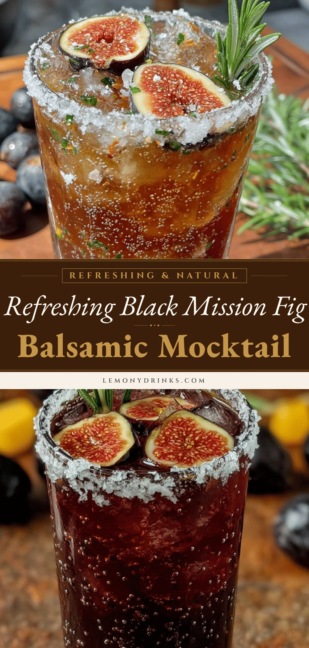 black mission fig balsamic shrub mocktail recipe