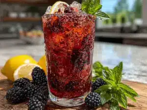 blackberry basil lemonade - featured image