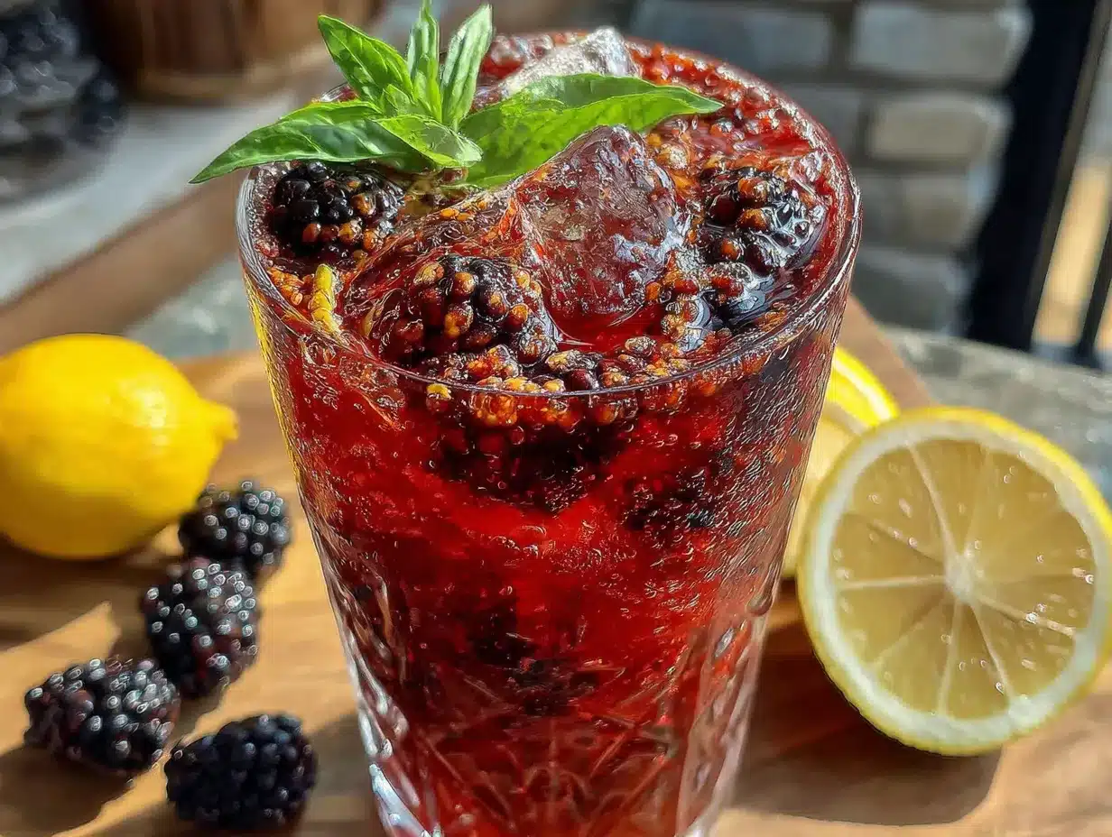 blackberry basil lemonade preparation steps