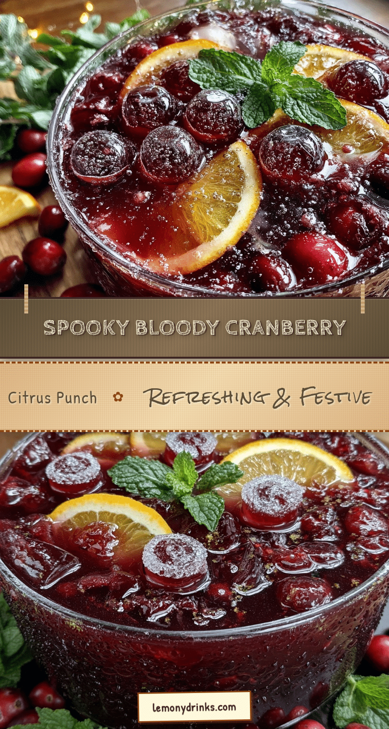 bloody cranberry citrus punch recipe