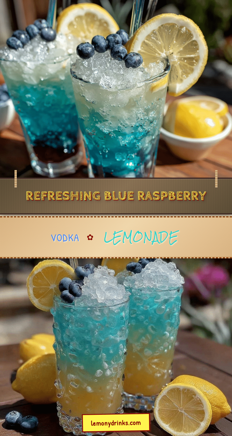 blue raspberry lemonade cocktail recipe