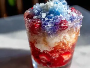 blue raspberry slush punch - featured image