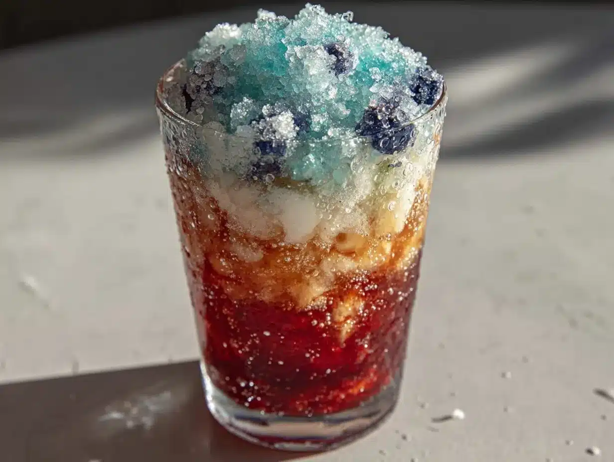 blue raspberry slush punch preparation steps