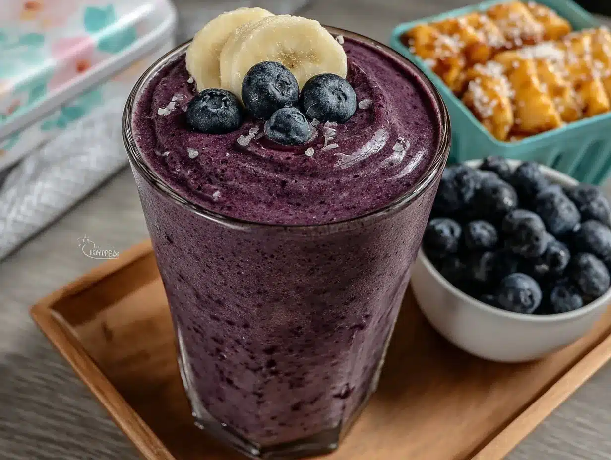blueberry banana smoothie preparation steps