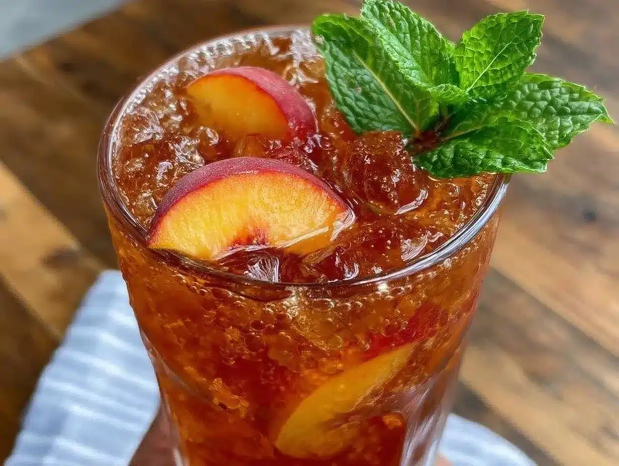 bourbon peach sweet tea preparation steps