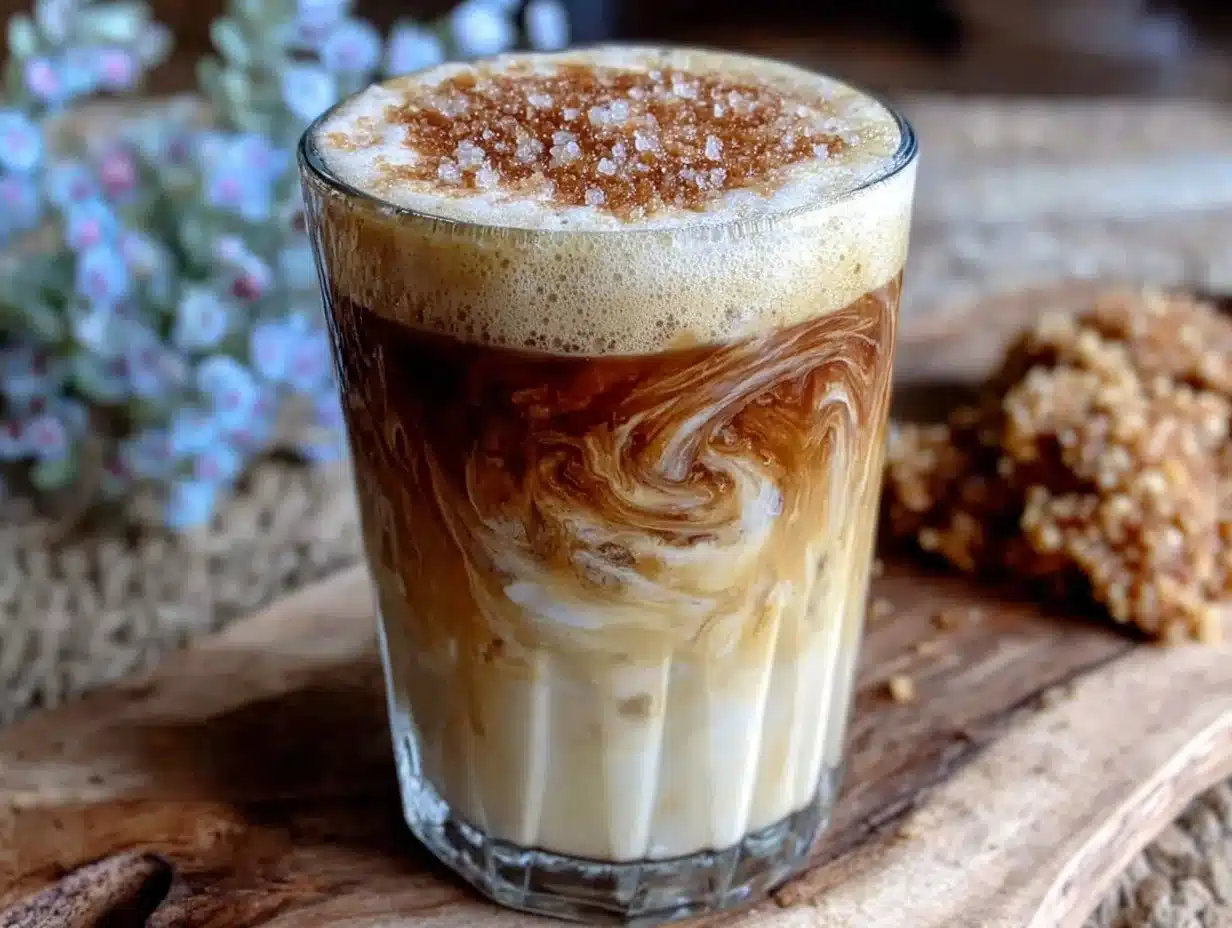 brown sugar oat milk cold brew latte - featured image