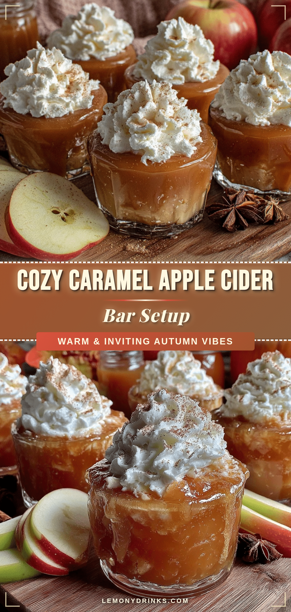 caramel apple cider bar recipe