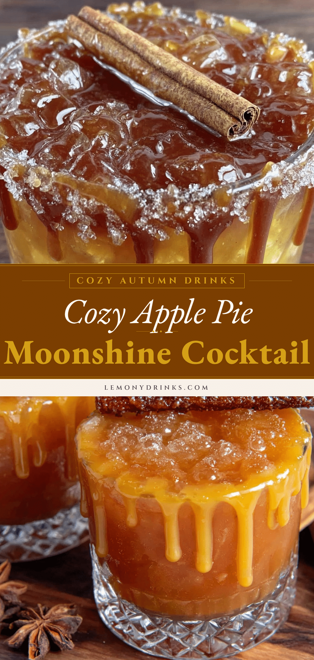cozy apple pie moonshine cocktail recipe