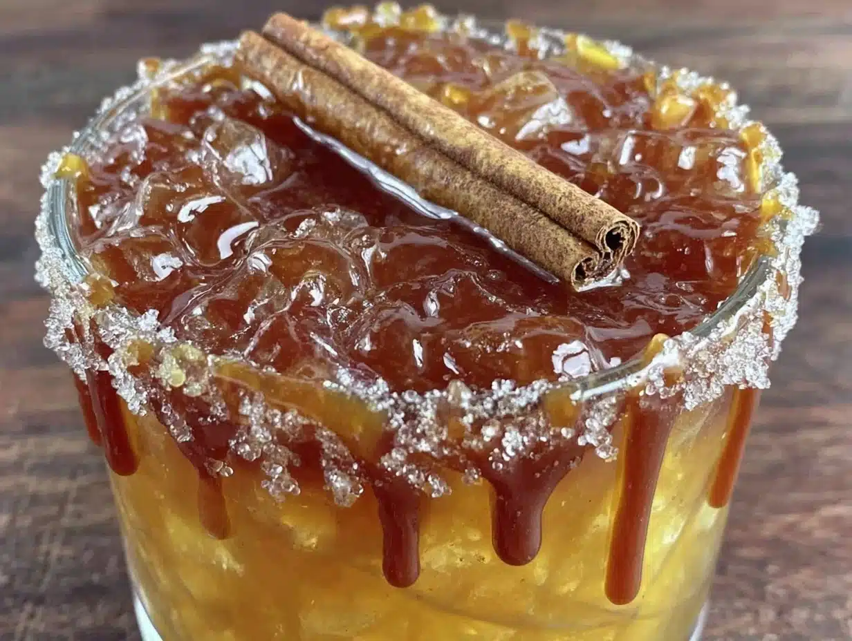 cozy apple pie moonshine cocktail - featured image