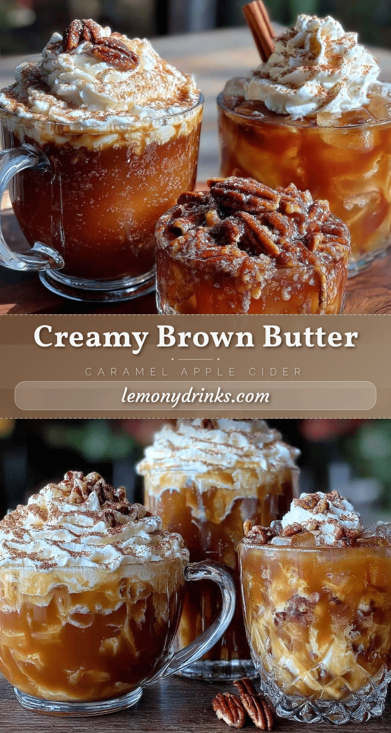 creamy brown butter caramel apple cider recipe