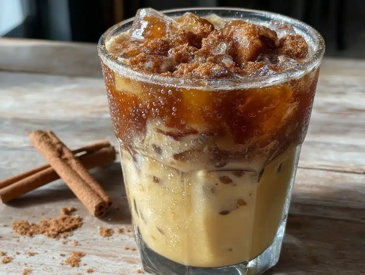 creamy dirty chai iced latte preparation steps