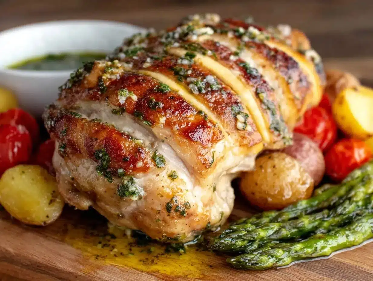 creamy garlic parmesan chicken bake preparation steps