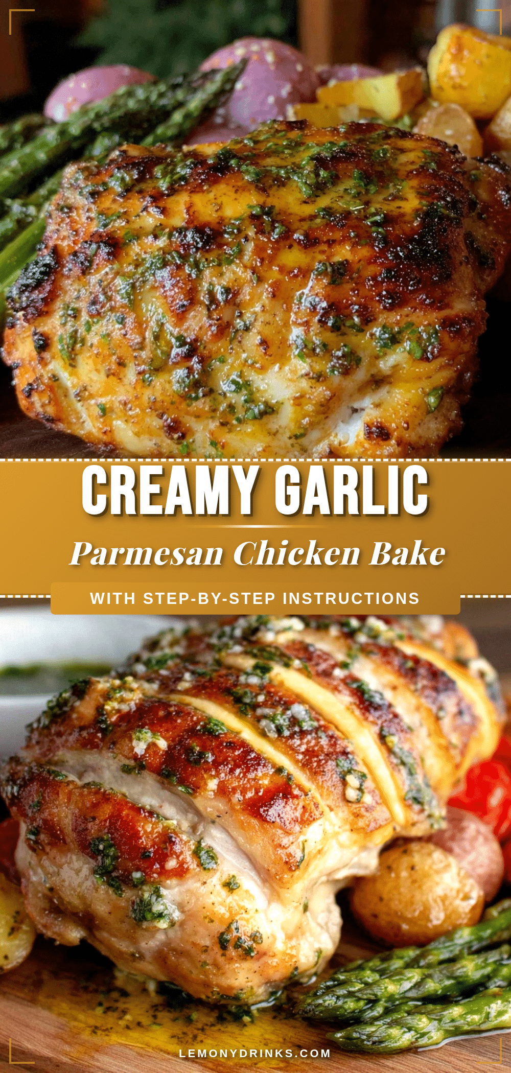 creamy garlic parmesan chicken bake recipe