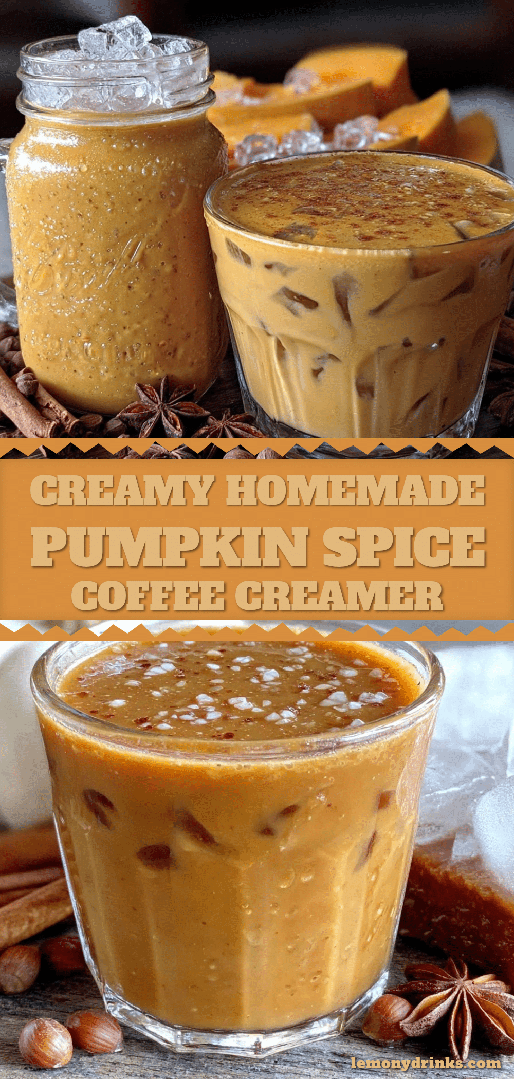 creamy homemade pumpkin spice coffee creamer recipe