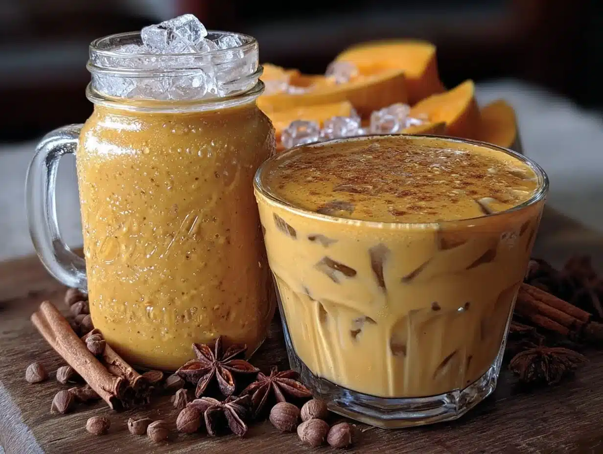 creamy homemade pumpkin spice coffee creamer - featured image