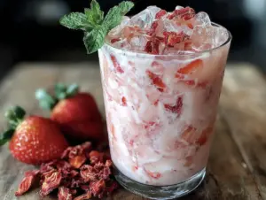 creamy pink drink copycat - featured image