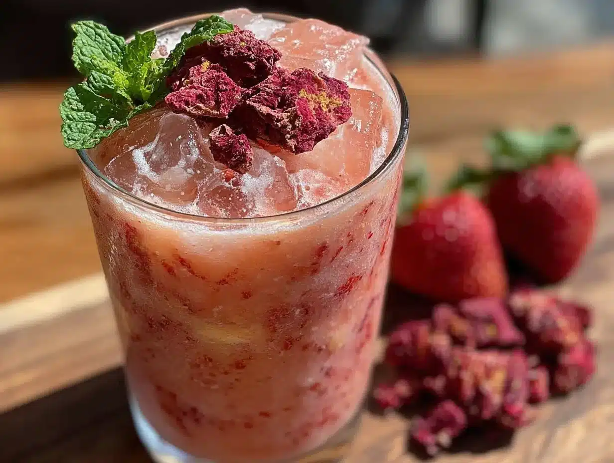 creamy pink drink copycat preparation steps