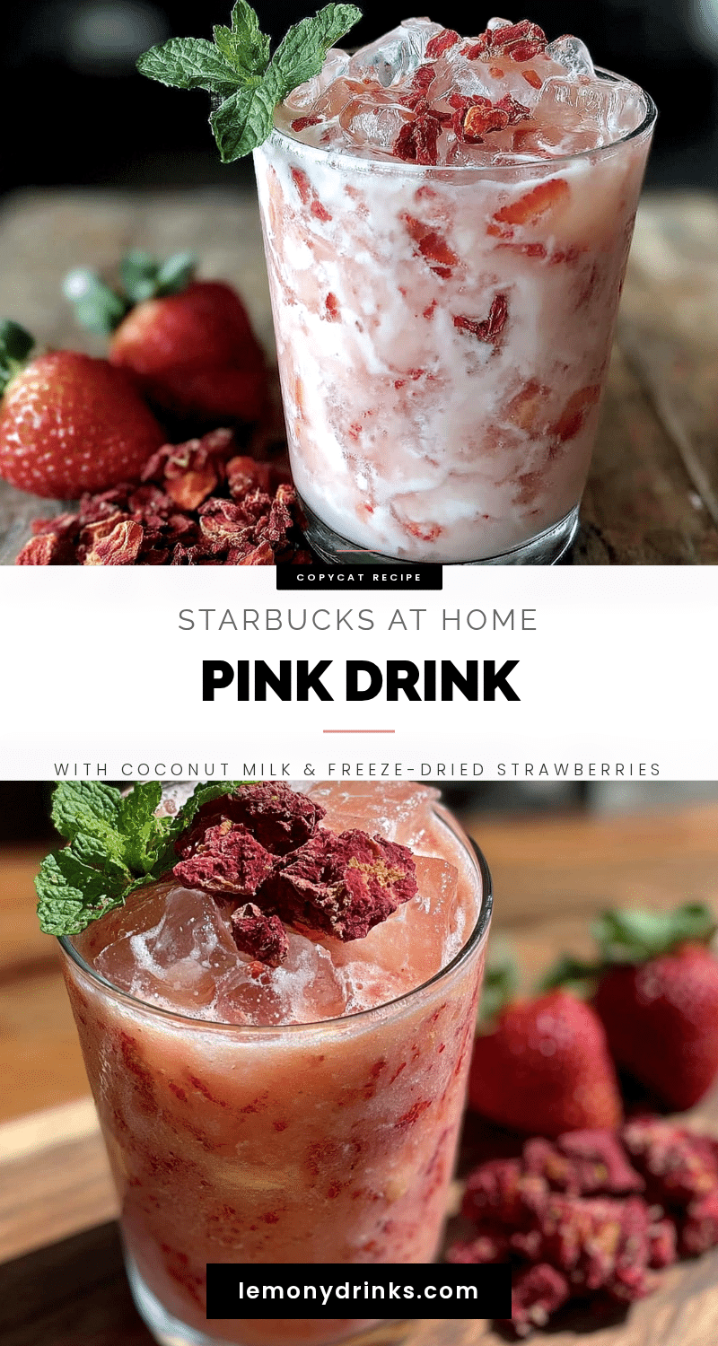 creamy pink drink copycat recipe