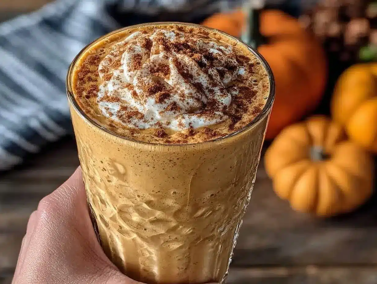creamy pumpkin chai smoothie preparation steps